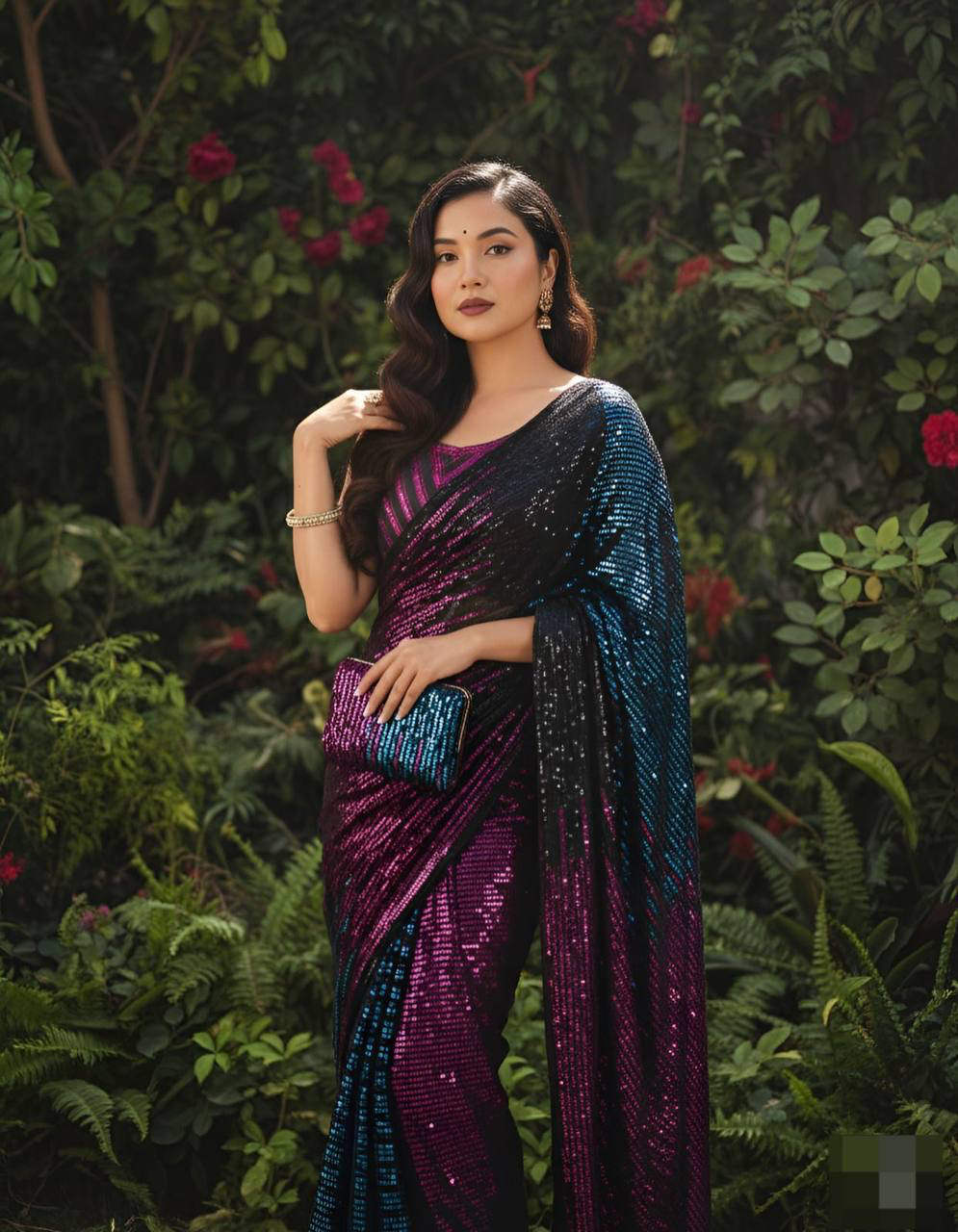 MV-DSS-001 - Heavy Georgette Designer Saree