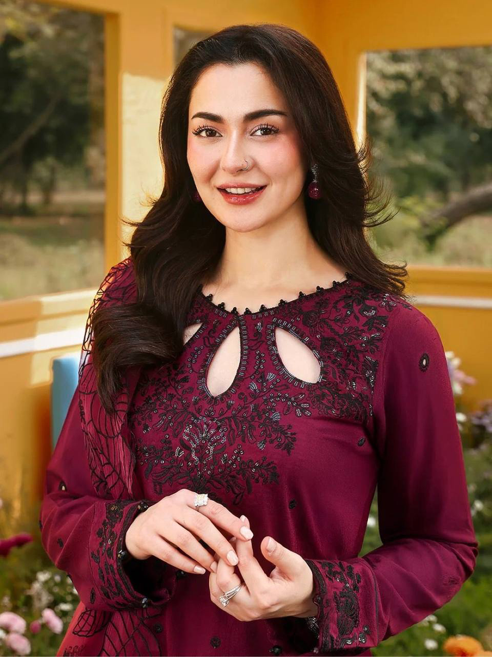 MV-KUR-013- New Designer Party Wear - Pure Satin Rayon Top & Palazzo With Dupatta set