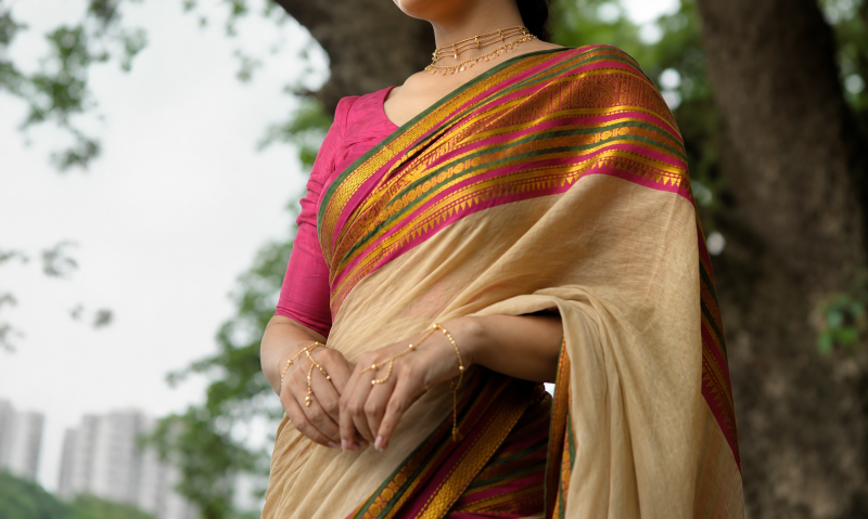 MV-MUL-005 - MUL COTTON SAREE - ONAM SPECIAL - Image 2
