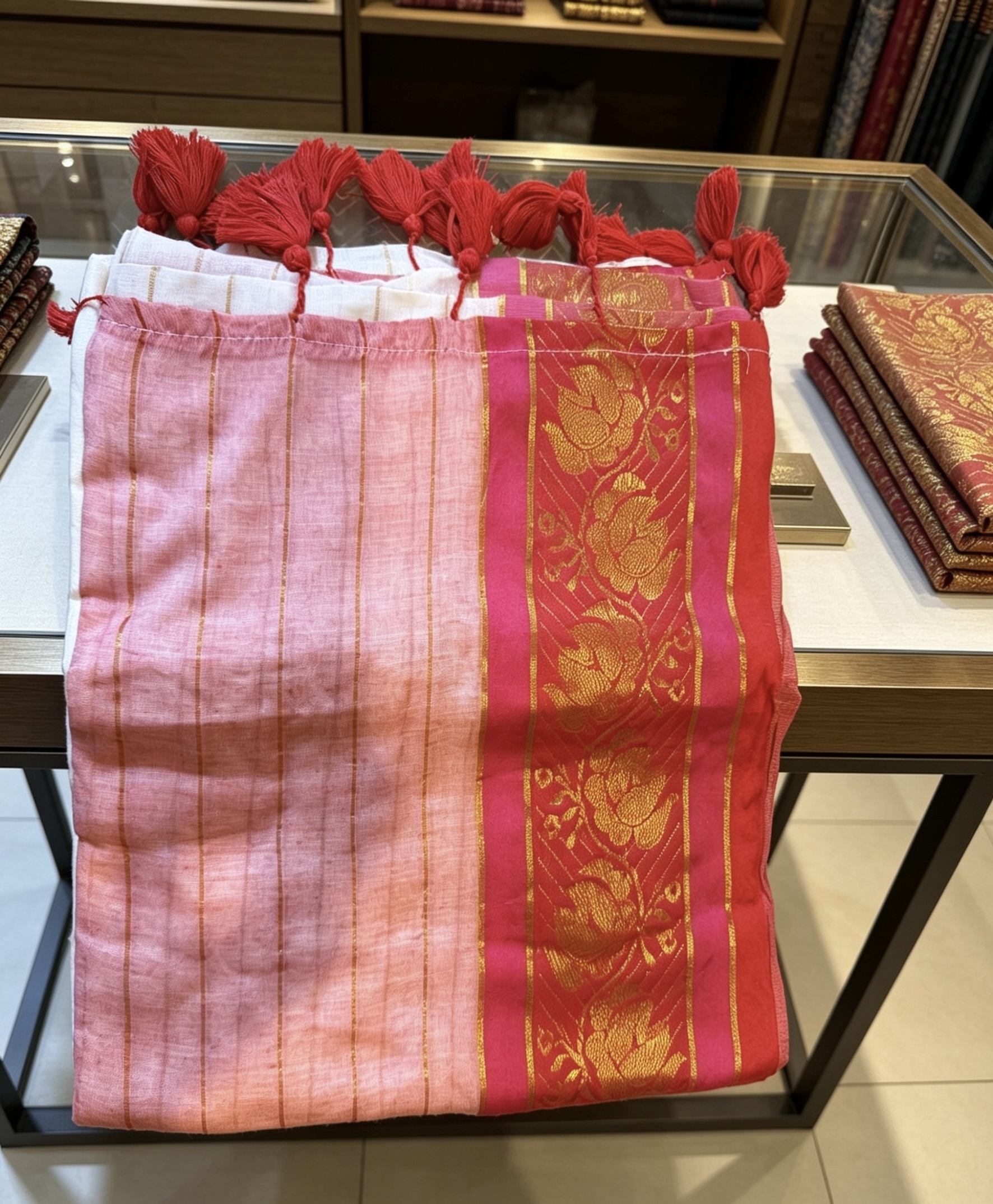 MV-MUL-008 - MUL COTTON SAREE - Image 2