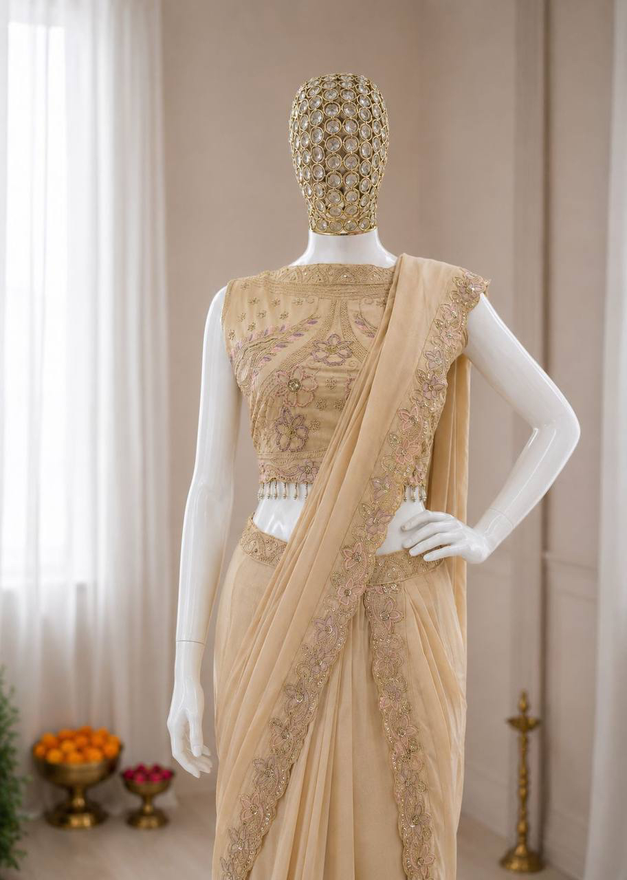 MV-LHN-004 - DESIGNER PREMIUM PARTY WEAR LEHENGA- READY TO WEAR - Image 6