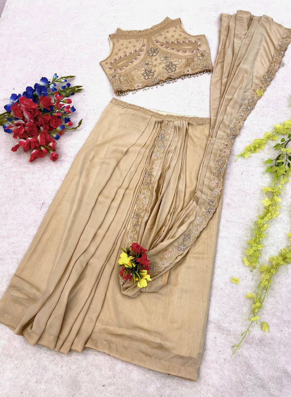 MV-LHN-004 - DESIGNER PREMIUM PARTY WEAR LEHENGA- READY TO WEAR - Image 8
