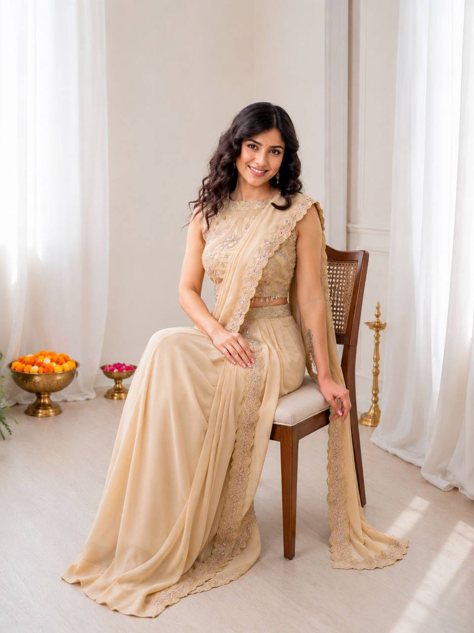 MV-LHN-004 - DESIGNER PREMIUM PARTY WEAR LEHENGA- READY TO WEAR - Image 2