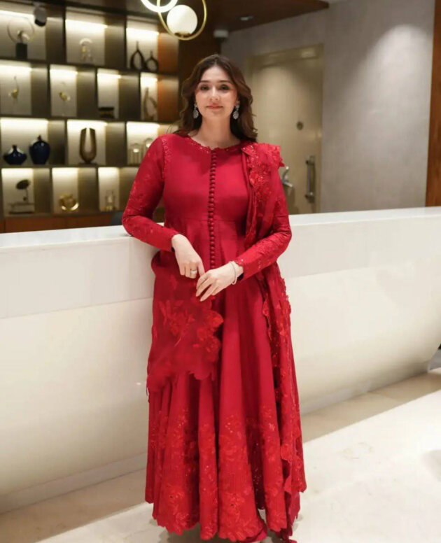 MV-ANR-021- Designer Party Wear Anarkali - Thread & Sequence Work